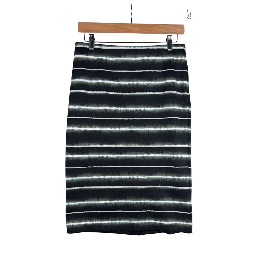 The‎ Limited Striped Midi Skirt size 2 Black/White